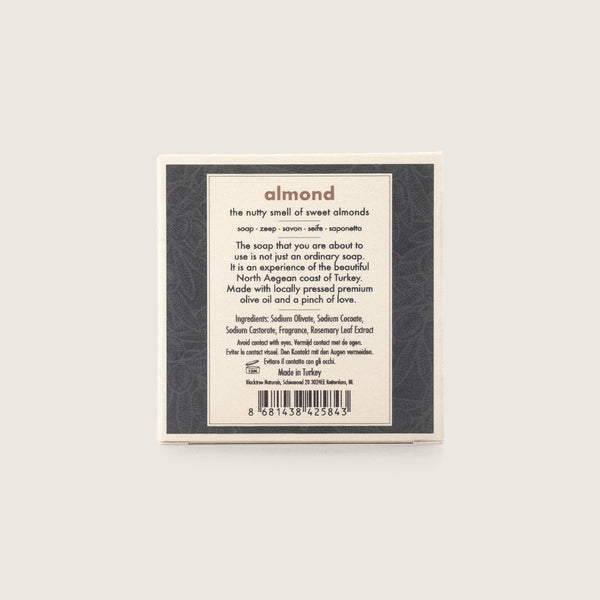 Natural Olive Oil Soap - Almond - 150gr (Stone Soap) - Blacktree Naturals