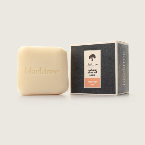 Natural Olive Oil Soap - Mango - 150gr (Stone Soap) - Blacktree Naturals