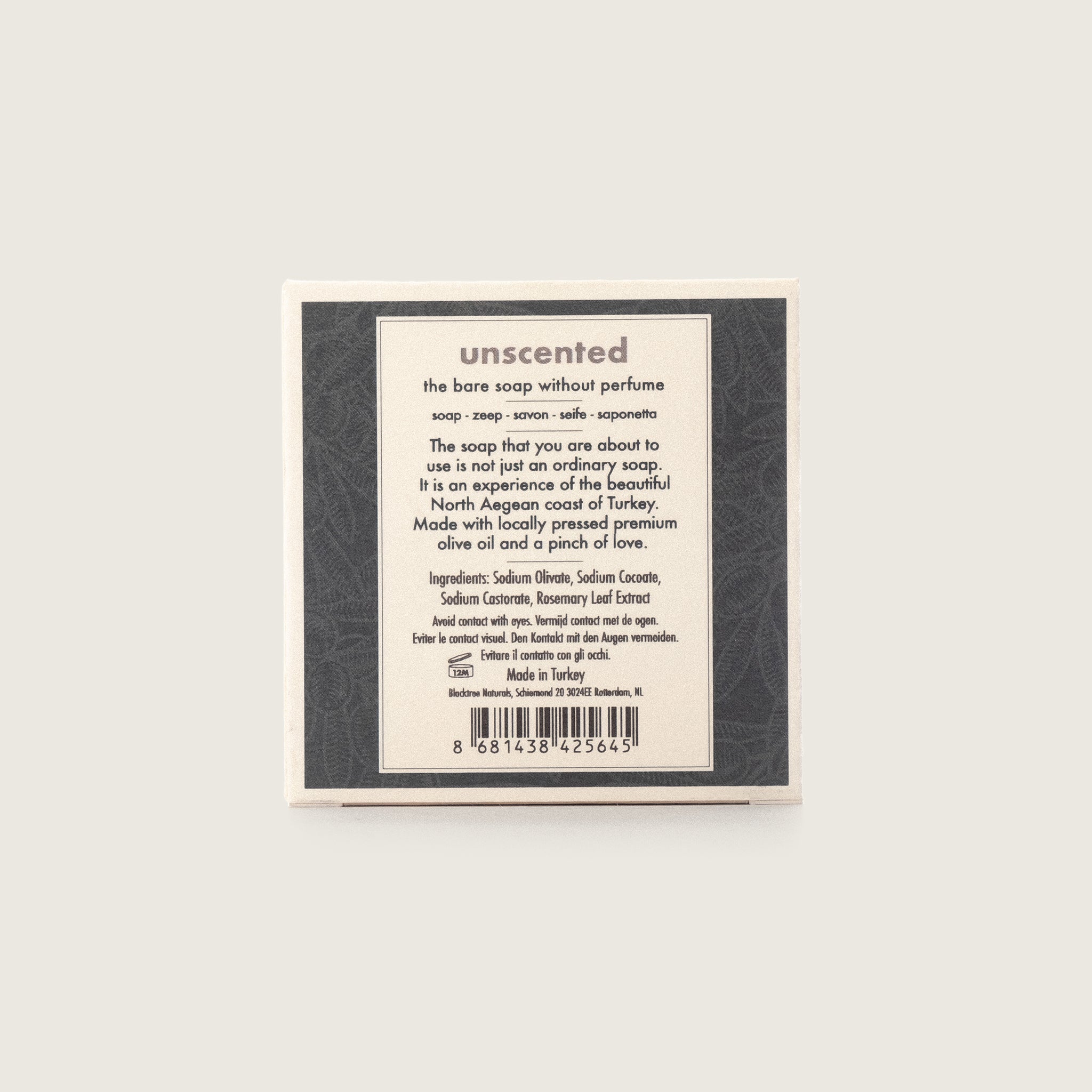 Natural Olive Oil Soap - Unscented - 150gr (Stone Soap)